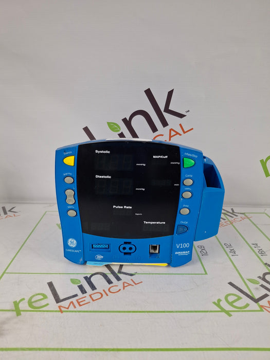 GE Healthcare GE Healthcare Dinamap V100 - NIBP, SpO2, Temp Vital Signs Monitor Patient Monitors reLink Online