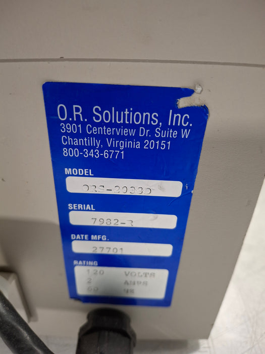 OR Solutions ORS-2038D Solution Warmer
