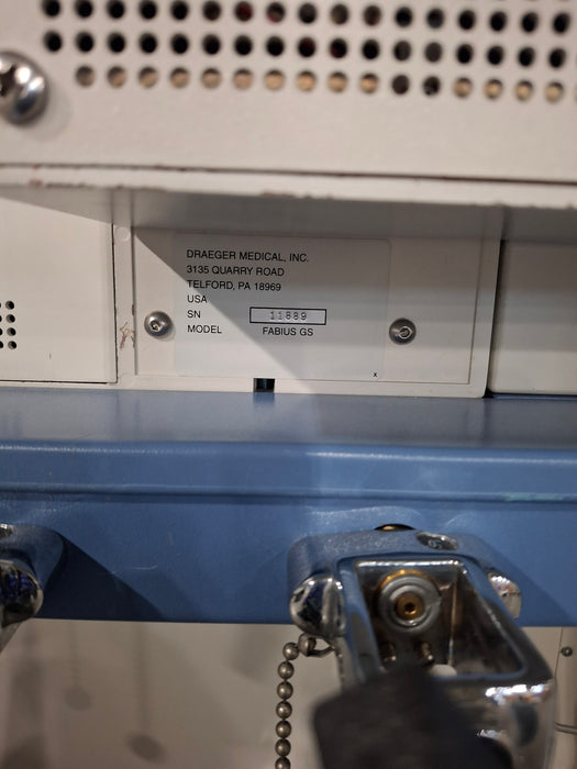 Draeger Medical Draeger Medical Fabius GS Anesthesia Machine Anesthesia reLink Online