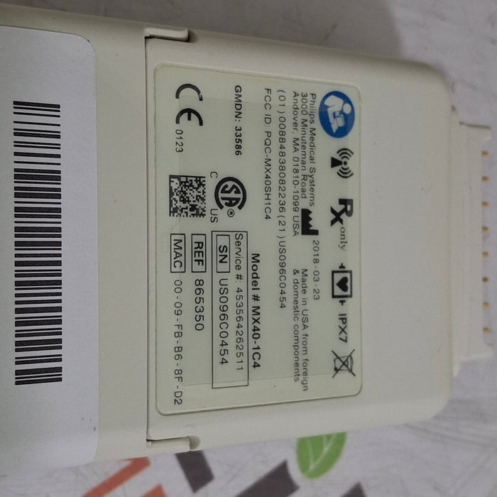 Philips MX40 1.4 ECG/SPO2 865350 Telemetry Transmitter