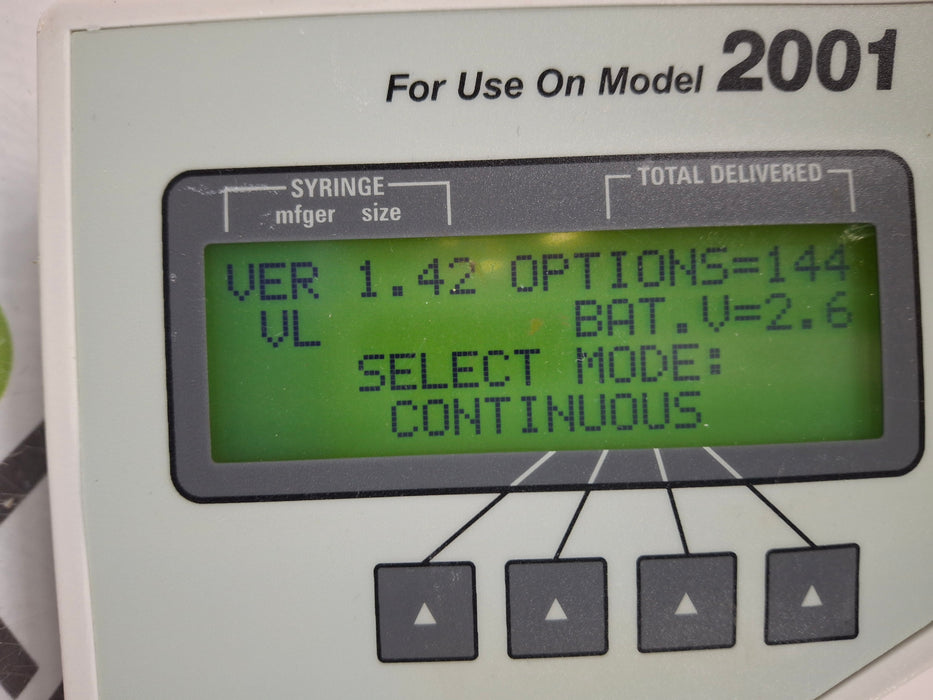 Smiths Medical Medfusion 2001 Syringe Infusion Pump