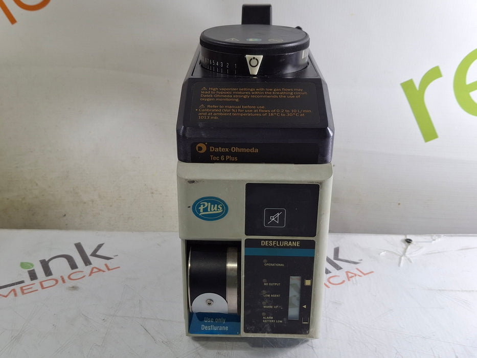 Datex-Ohmeda Tec 6 Plus Desflurane Vaporizer