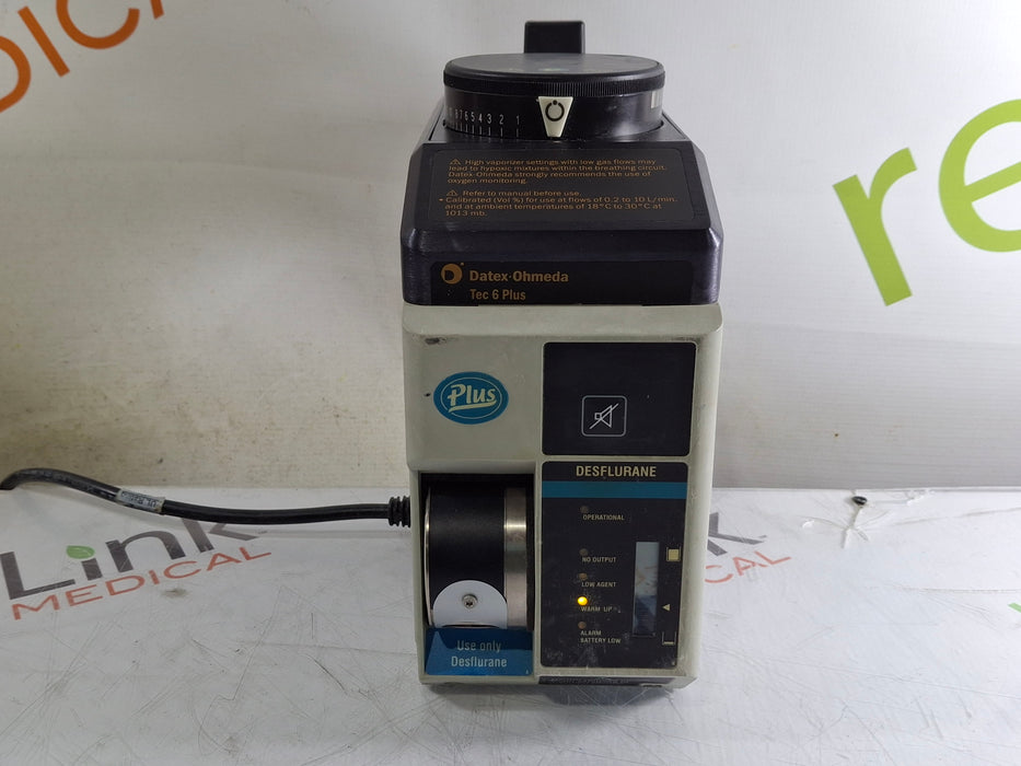 Datex-Ohmeda Tec 6 Plus Desflurane Vaporizer
