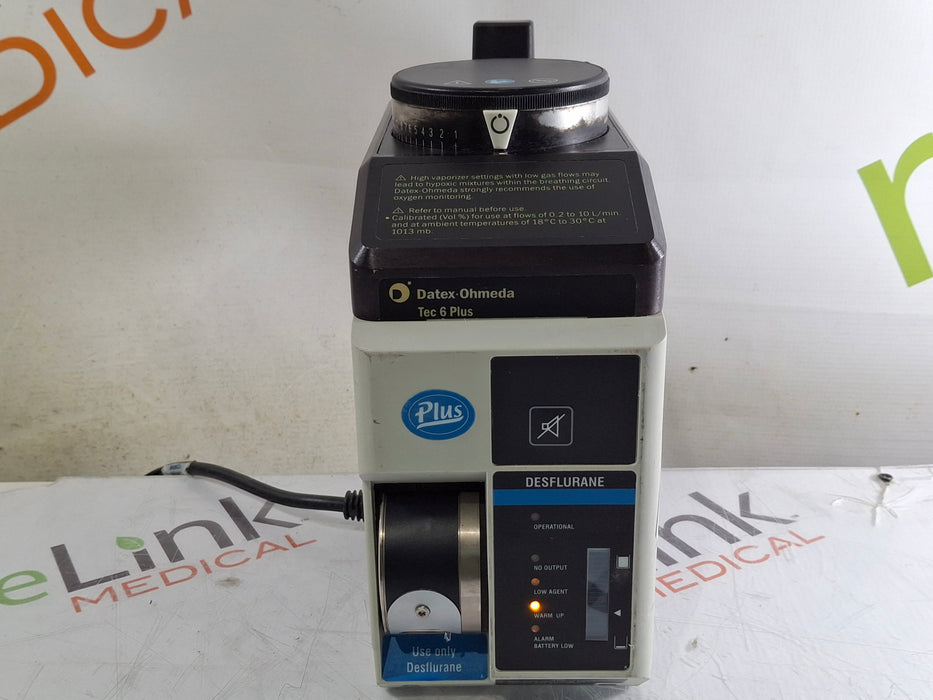 Datex-Ohmeda Tec 6 Plus Desflurane Vaporizer