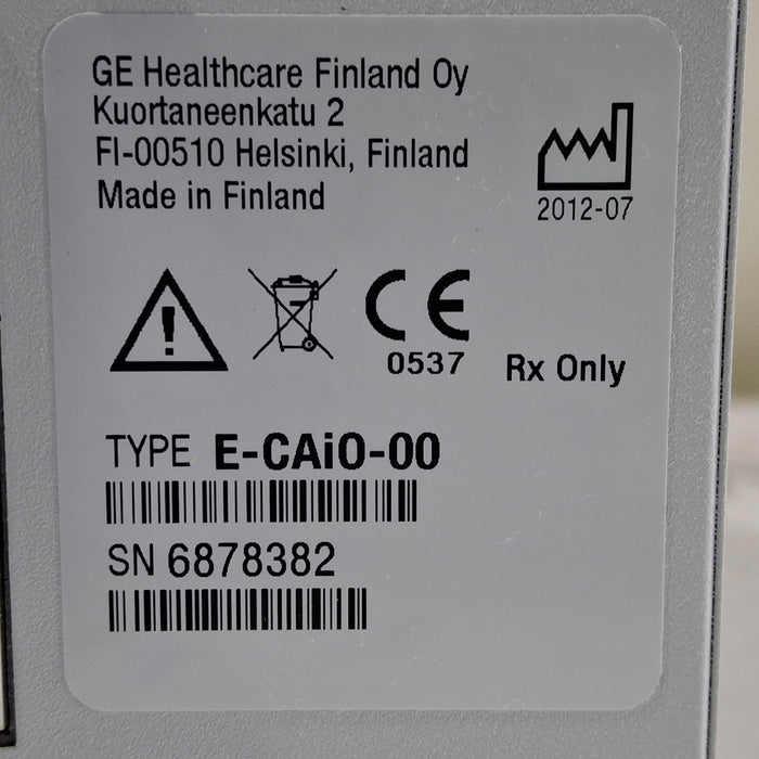 GE Healthcare GE Healthcare E-CAiO-00 Gas Exhaust Module Patient Monitors reLink Online