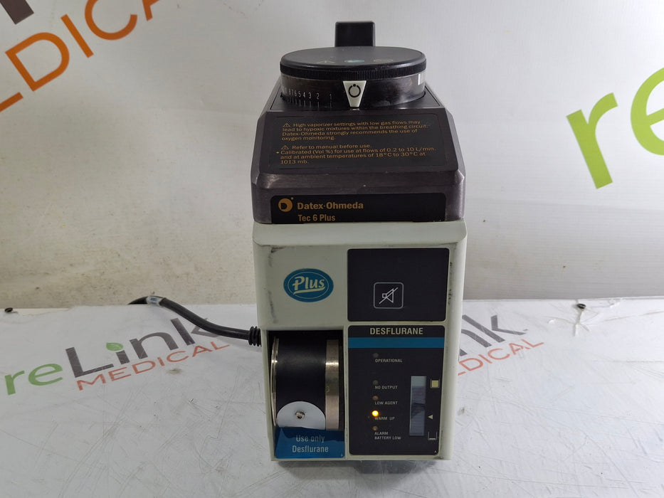 Datex-Ohmeda Tec 6 Plus Desflurane Vaporizer