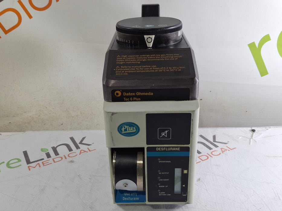 Datex-Ohmeda Tec 6 Plus Desflurane Vaporizer