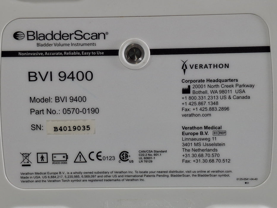 Verathon Medical, Inc Verathon Medical, Inc BVI 9400 Bladderscan Surgical Equipment reLink Online