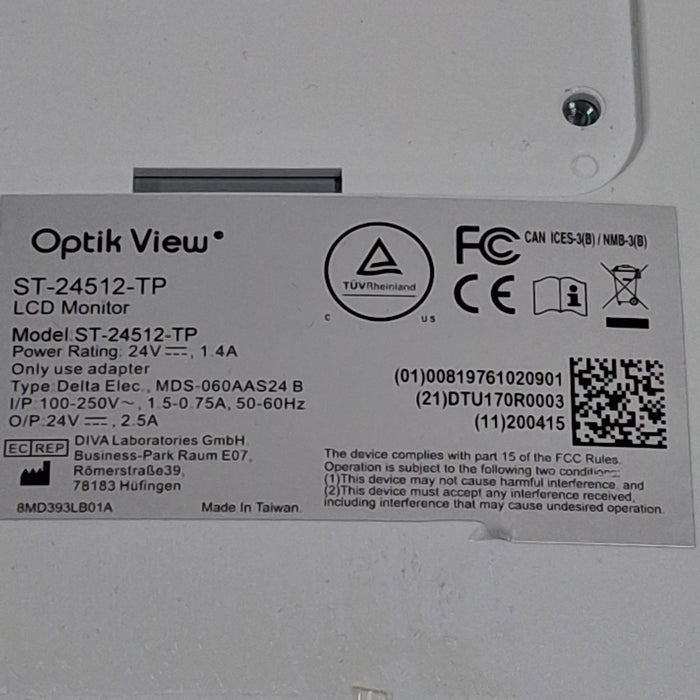 Diva Laboratories Optik View LCD Monitor