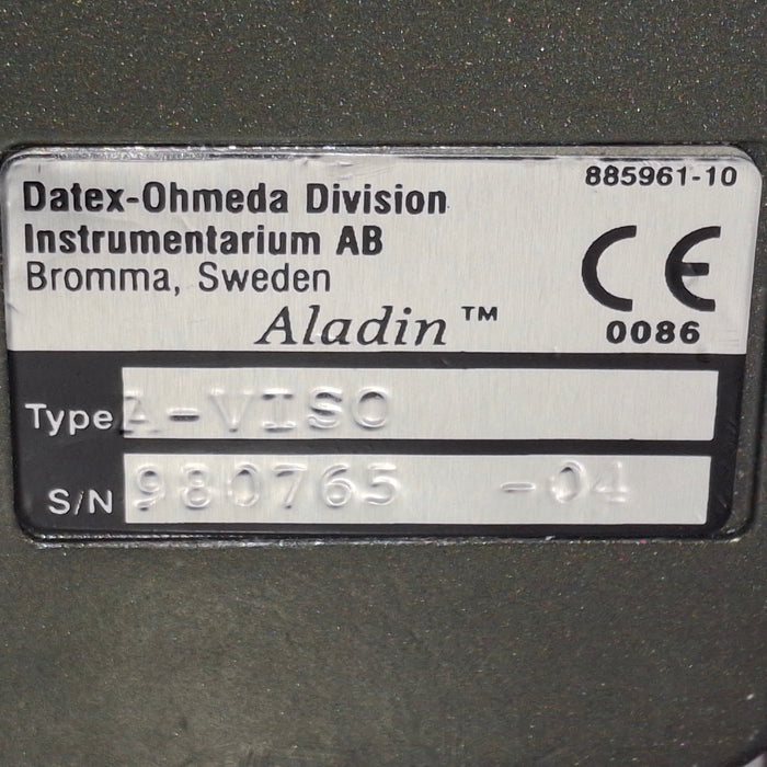 Datex-Ohmeda Datex-Ohmeda Aladin A-VISO Isoflurane Vaporizer Cassette Anesthesia reLink Online