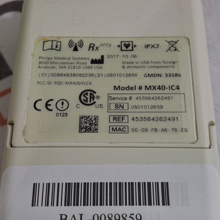 Philips MX40 1.4 ECG 865350 Telemetry Transmitter