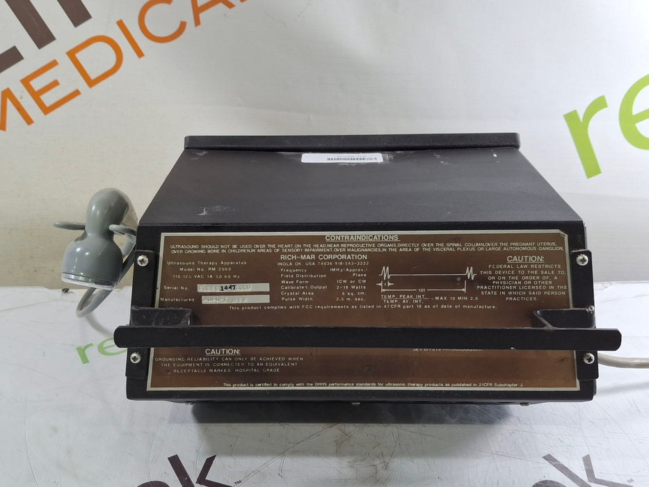 RichMar RichMar RM2060 Ultrasound Therapy Unit Fitness and Rehab Equipment reLink Online