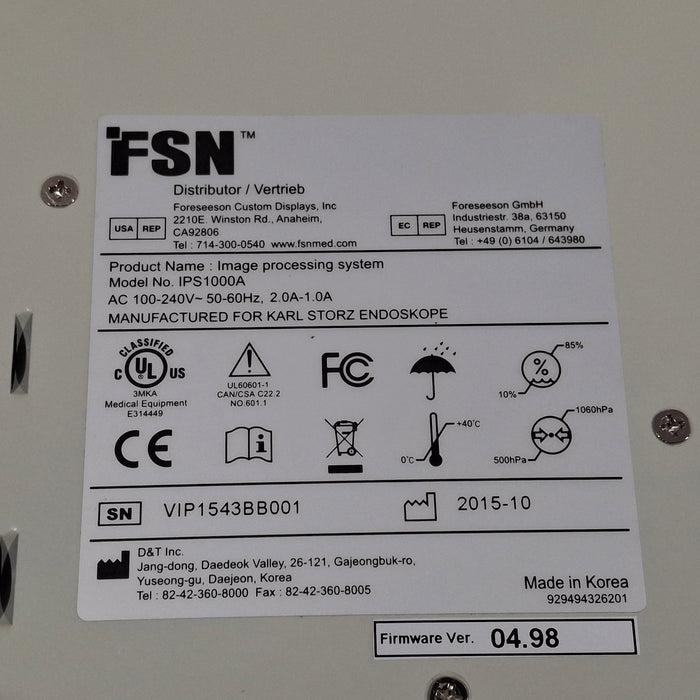 FSN Medical Technologies FSN Medical Technologies IPS1000A Medical Control Unit Flexible Endoscopy reLink Online