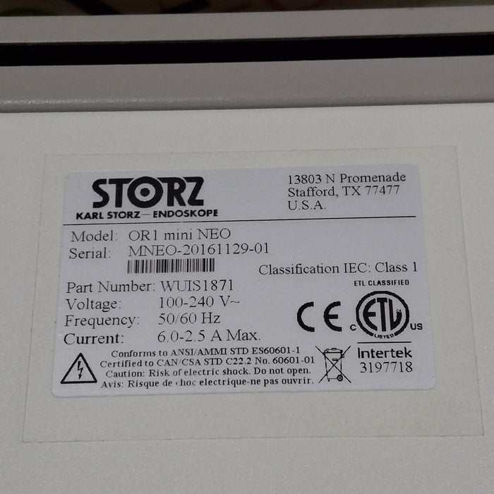 Karl Storz Karl Storz OR1 mini NEO Image Processing System Rigid Endoscopy reLink Online