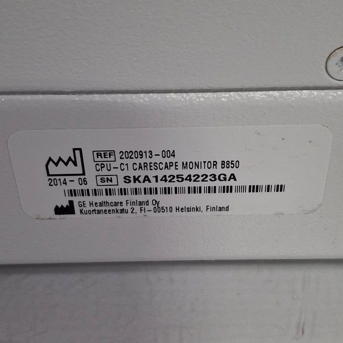 GE Healthcare Carescape B850 w/ Nellcor PDM Patient Monitor