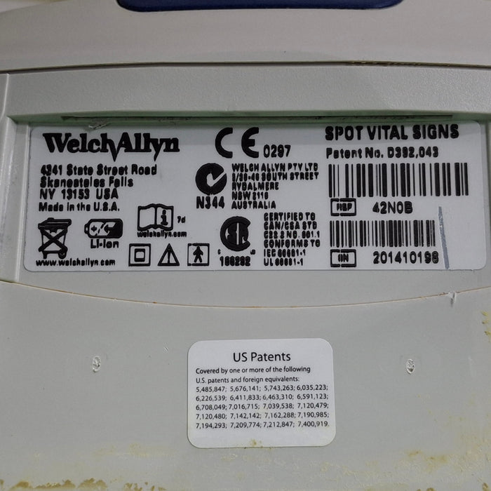 Welch Allyn Spot 420 - NIBP, Nellcor SpO2 Vital Signs Monitor