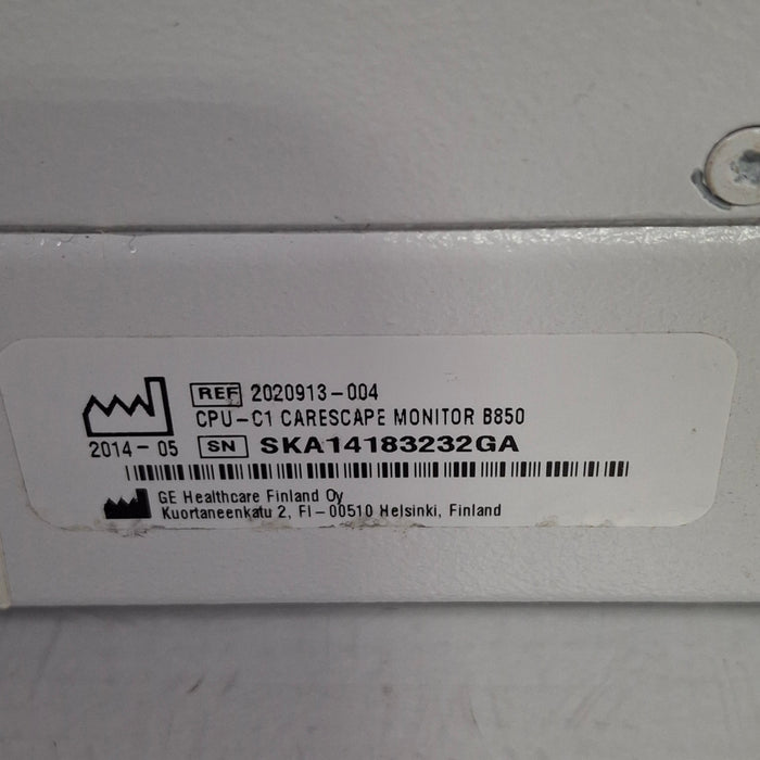 GE Healthcare Carescape B850 w/ Nellcor PDM Patient Monitor