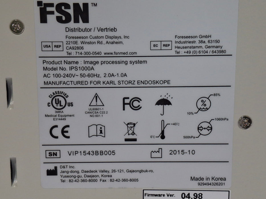 FSN Medical Technologies IPS1000A Medical Control Unit