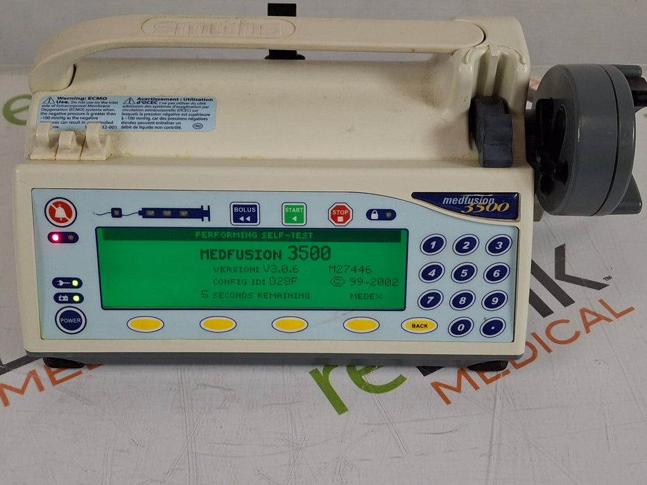 Smiths Medical Smiths Medical Medfusion 3500 Version 3 Syringe Infusion Pump Infusion Pump reLink Online