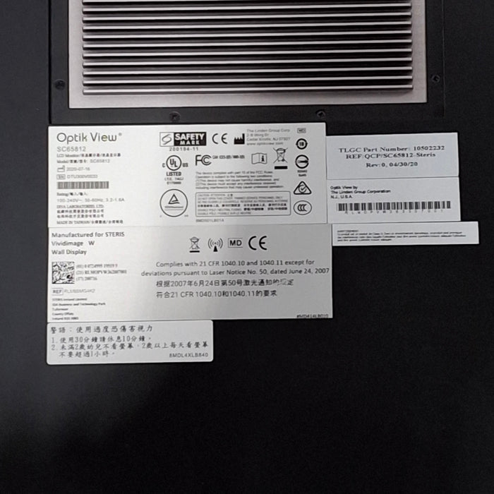 Steris VividImage 65" 4K Surgical Display Monitor