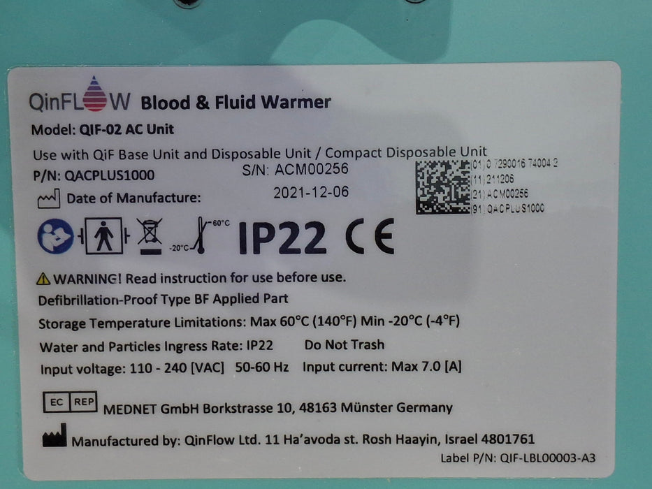 MEDNET GmbH QinFlow QIF-02 AC Unit
