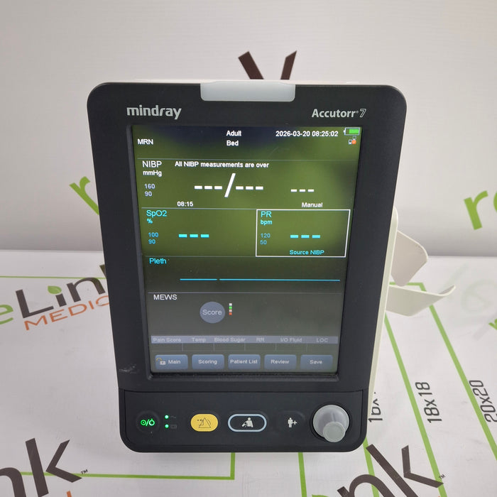 Mindray Mindray Accutorr 7 Vital Signs Monitor Patient Monitors reLink Online