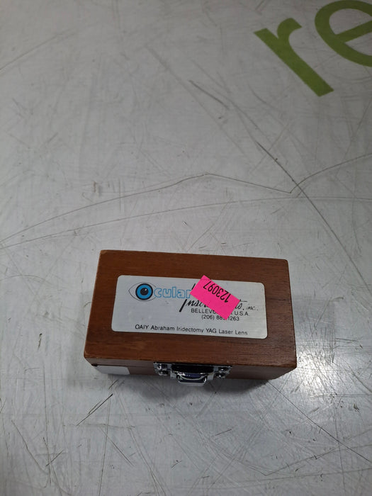 Ocular Instruments Inc OAIY Abraham Iridectomy YAG Laser Lens