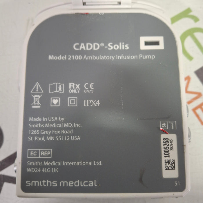 Smiths Medical CADD Solis 2100 Ambulatory Infusion Pump
