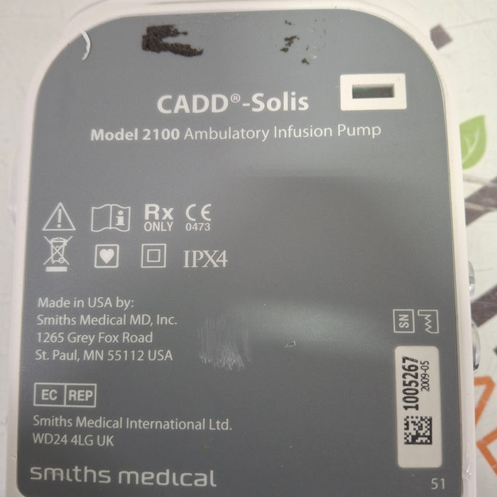 Smiths Medical CADD Solis 2100 Ambulatory Infusion Pump