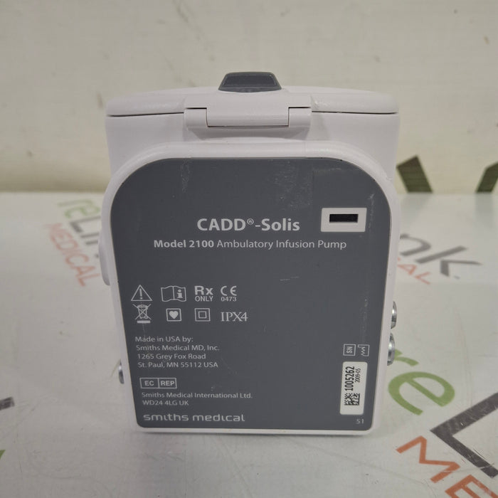 Smiths Medical Smiths Medical CADD Solis 2100 Ambulatory Infusion Pump Infusion Pump reLink Online