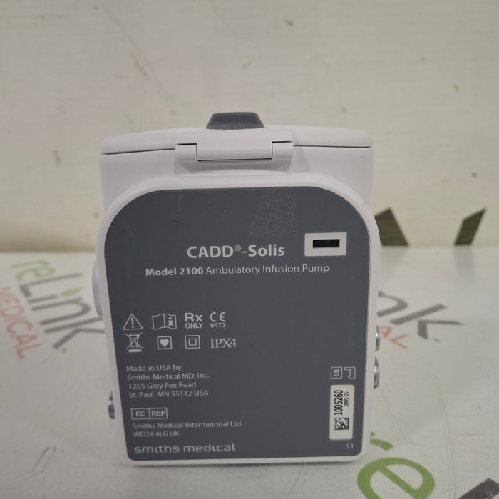 Smiths Medical Smiths Medical CADD Solis 2100 Ambulatory Infusion Pump Infusion Pump reLink Online