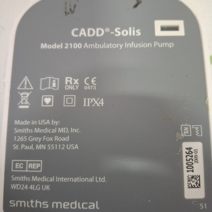 Smiths Medical CADD Solis 2100 Ambulatory Infusion Pump