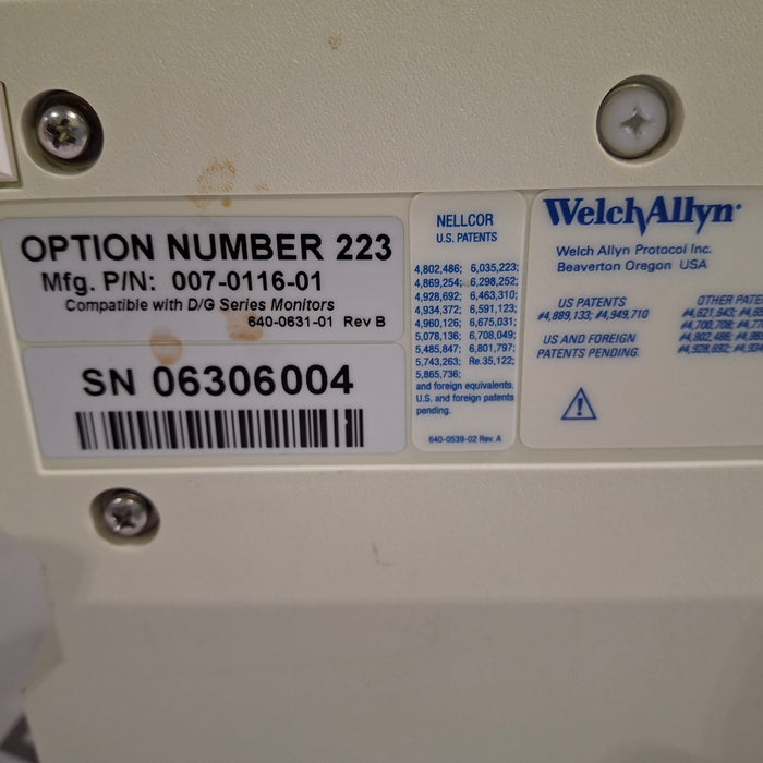 Welch Allyn Propaq CS 242 Vital Signs Monitor