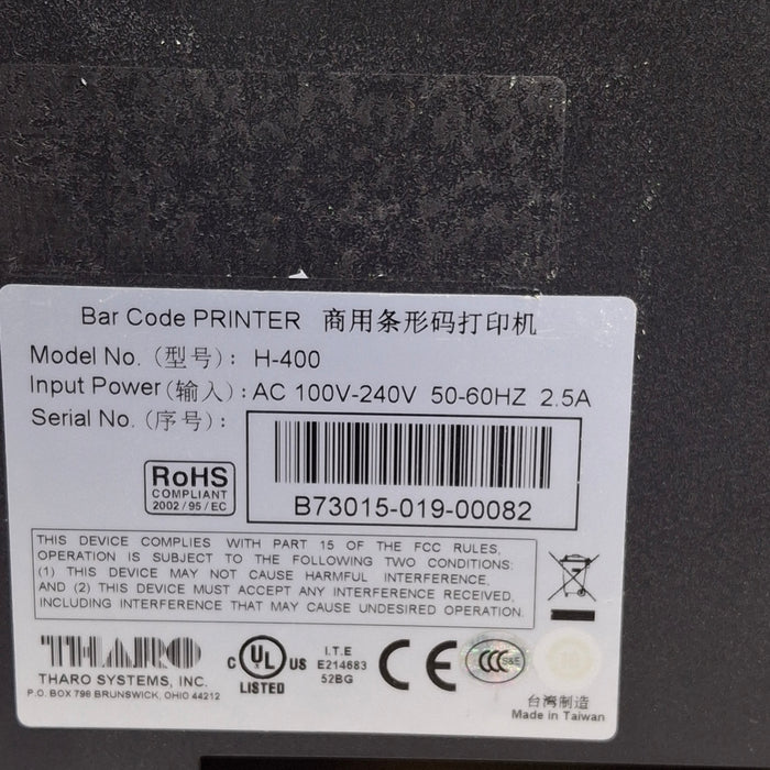 Tharo Systems, Inc. H-400 Thermal Barcode Printer