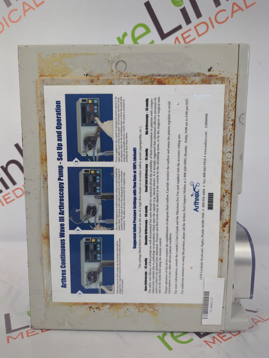 Arthrex AR-6475 Continuous Wave Arthroscopy Pump