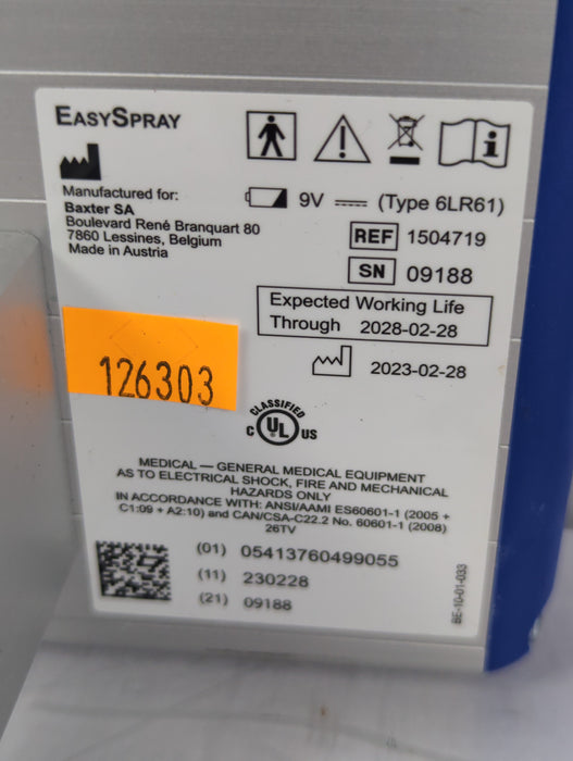 Baxter EasySpray Pressure Regulator