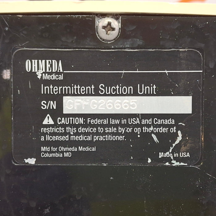 Ohmeda Medical 200 Intermittent Suction Unit