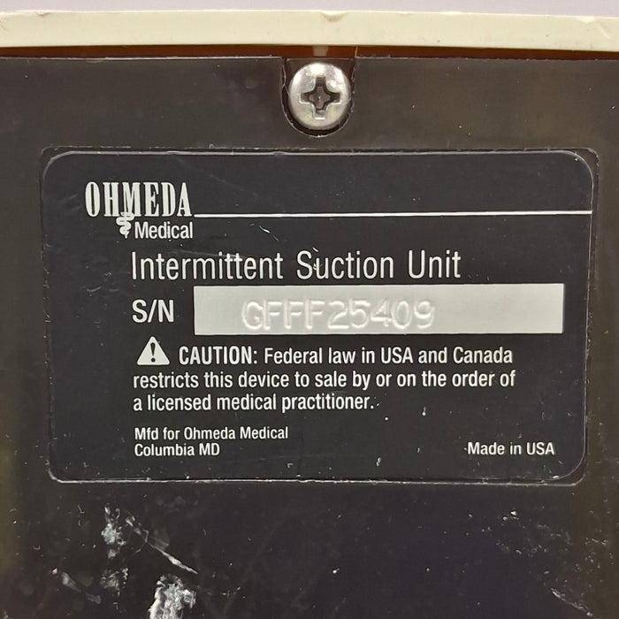 Ohmeda Medical 200 Intermittent Suction Unit