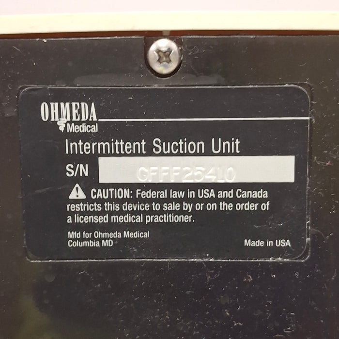 Ohmeda Medical 200 Intermittent Suction Unit
