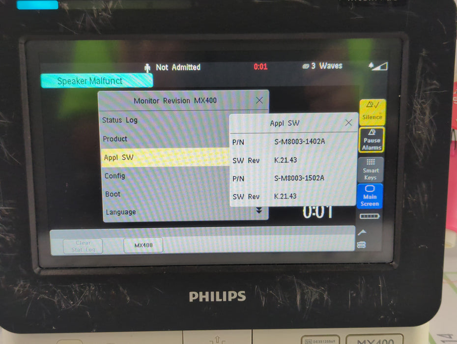 Philips MX400 Portable/Bedside Patient Monitor