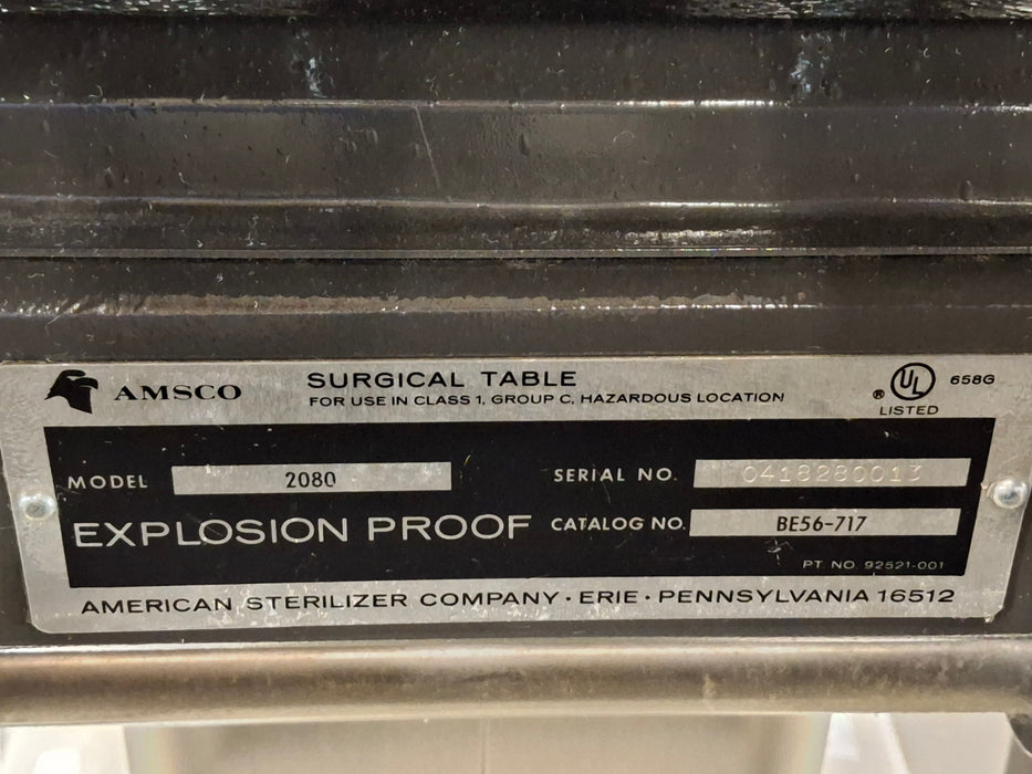 Amsco 2080 Surgical Table
