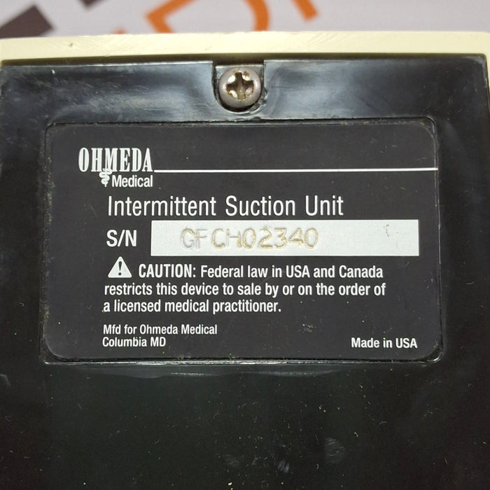 Ohmeda Medical 200 Intermittent Suction Unit