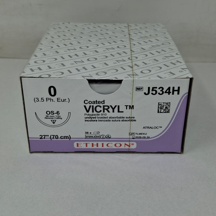 Ethicon Inc. J534H Coated Vicryl Sutures, 27"