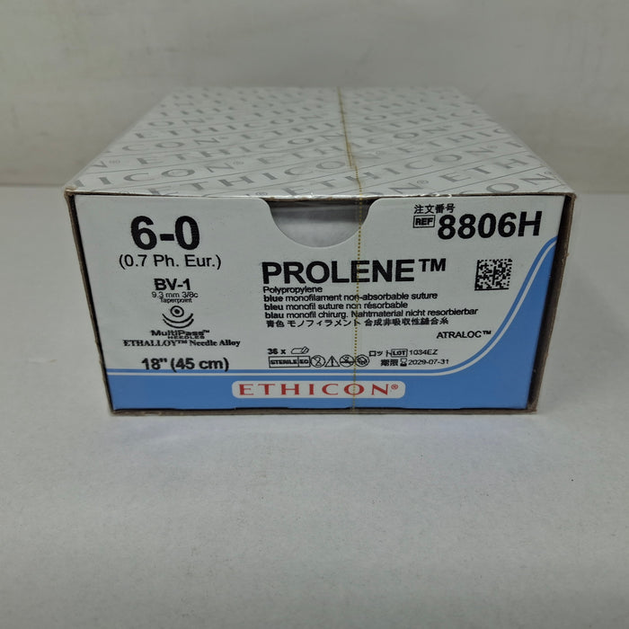 Ethicon Inc. 8806H Prolene Polypropylene Sutures, 18"