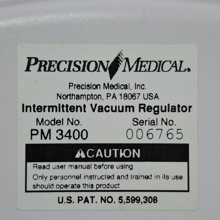 Precision Medical PM3400 Pediatric Continuous Intermittent Vacuum Regulator