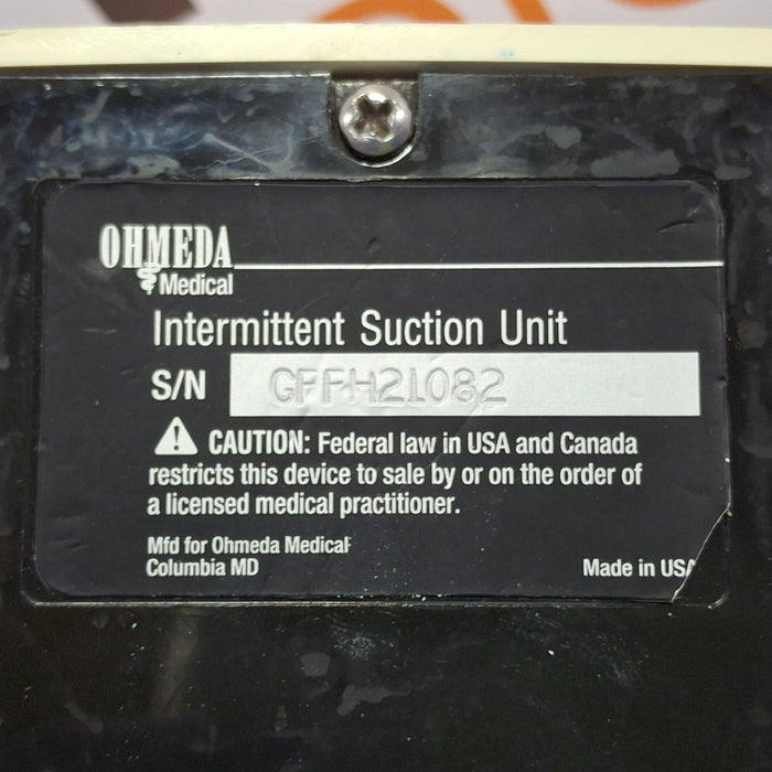Ohmeda Medical 200 Intermittent Suction Unit