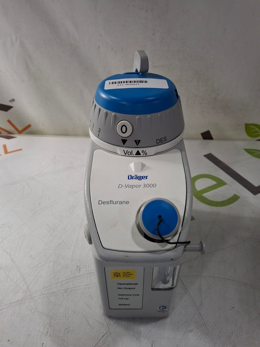 Draeger Medical D-Vapor 3000 Desflurane Vaporizer