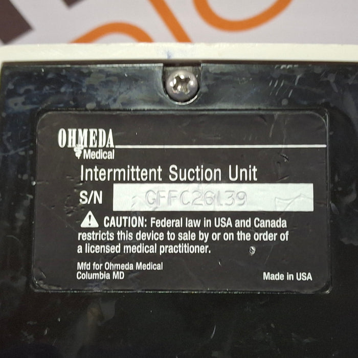 Ohmeda Medical 200 Intermittent Suction Unit