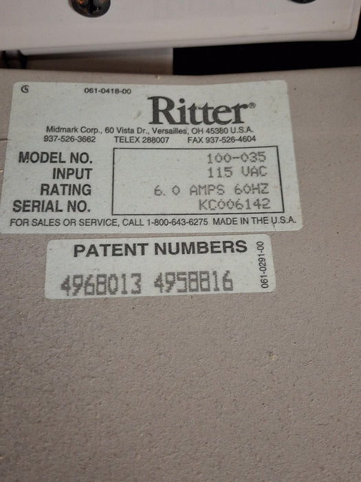 Ritter 104 Exam Table