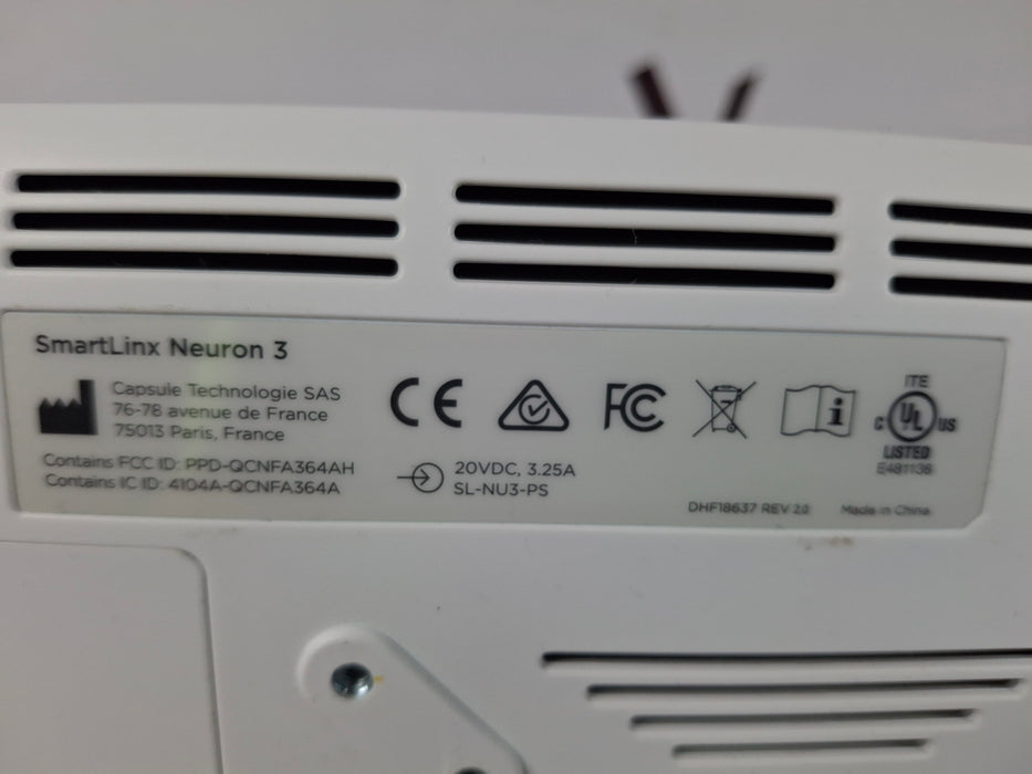 Smartlinx Inc Capsule Technologies Neuron 3 Monitor